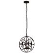 CHLOE FREELAND Industrial 4 Light Oil Rubbed Bronze Ceiling Pendant 17