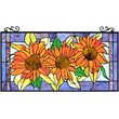 CHLOE Helianthus Tiffany-Style Floral Stained Glass Window Panel 31