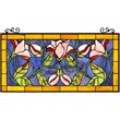 CHLOE Oriental Tiffany-Style Floral Stained Glass Window Panel 34