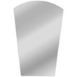 CHLOE's Reflection Hanging Arched Frameless Wall Mirror 35
