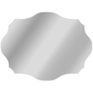 CHLOE Caverly Large Frameless Wall Mirror 24x32