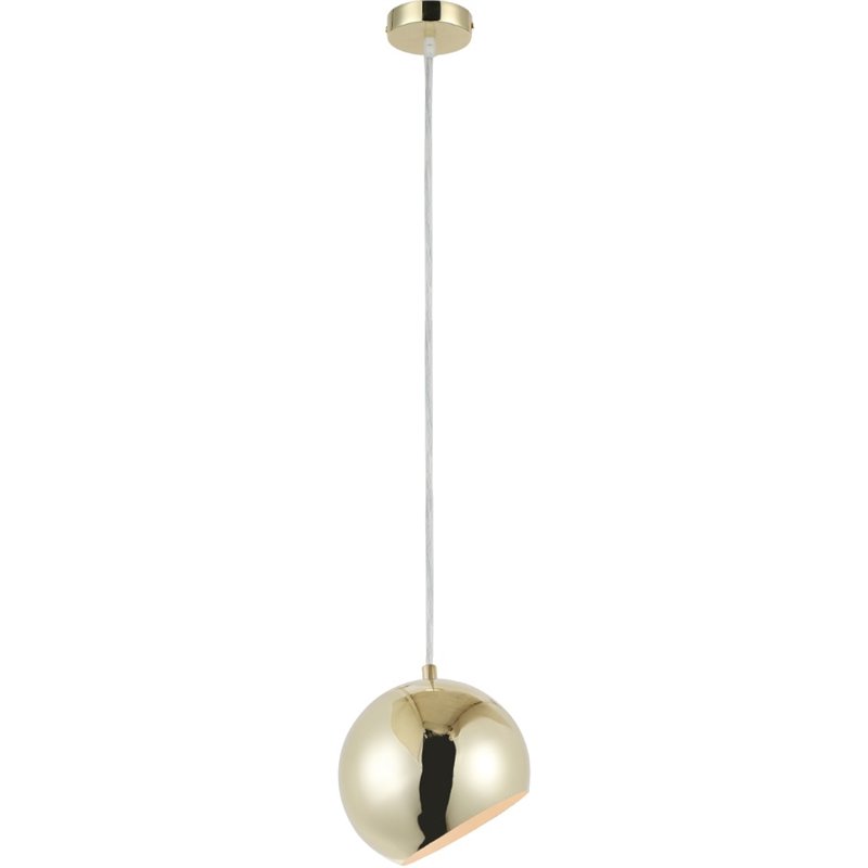 CHLOE Ironclad Contemporary 1 Light Plated Gold Ceiling Mini Pendant 8