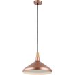CHLOE Ironclad Contemporary 1 Light Matt Rose Gold Ceiling Mini Pendant 15