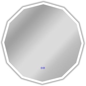 CHLOE Luminosity Back Lit Dodecagon TouchScreen LED Mirror 3 32&quot Wide