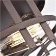 Chloe Lighting Ironclad 2-Light Metal Ceiling Flush Fixture in Oil Rubbed Bronze