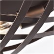 Chloe Lighting Ironclad 2-Light Metal Ceiling Flush Fixture in Oil Rubbed Bronze