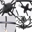 Chloe Lighting Jericho 3-Light Metal Ceiling Pendant in Matte Black