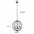 Chloe Lighting Jericho 3-Light Metal Ceiling Pendant in Matte Black