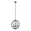 Chloe Lighting Jericho 3-Light Metal Ceiling Pendant in Matte Black