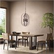 Chloe Lighting Pepper 6-Light Metal Hanging Ceiling Pendant in Bronze