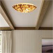 Chloe Lighting Crown 2-Light Metal Ceiling-Flush Fixture in Seashell