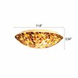 Chloe Lighting Crown 2-Light Metal Ceiling-Flush Fixture in Seashell