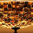 Chloe Lighting Crown 2-Light Metal Semi-Flush in Ceiling Fixture Seashell