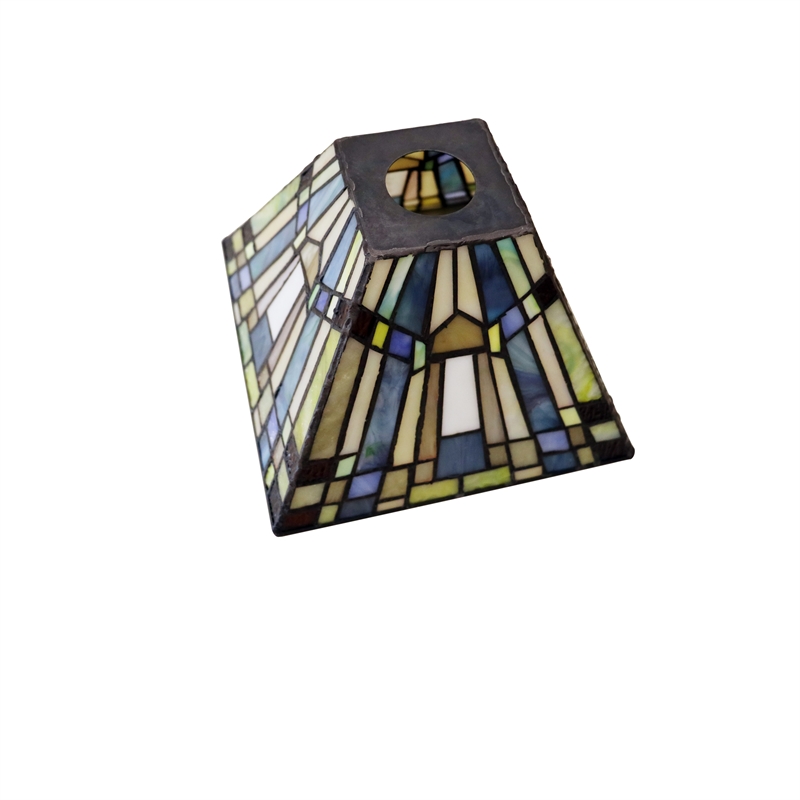 Chloe Lighting Mission Kinsey 1-Light Metal Mini-Pendant in Blackish Bronze