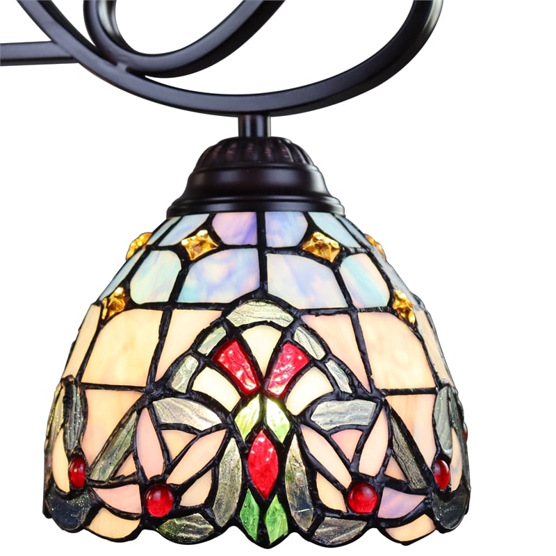 Chloe Lighting Victorian Grenville 3-Light Metal Mini-Chandelier in Black Bronze