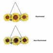 Chloe Lighting Floral Stained Glass & Metal Window Panel in Yellow