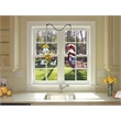 Chloe Lighting Animal Feather Design Metal/Glass Window Panel in Multi-Color