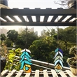 Chloe Lighting Animal Feather Design Glass Window Panel in Blue/Multi-Color