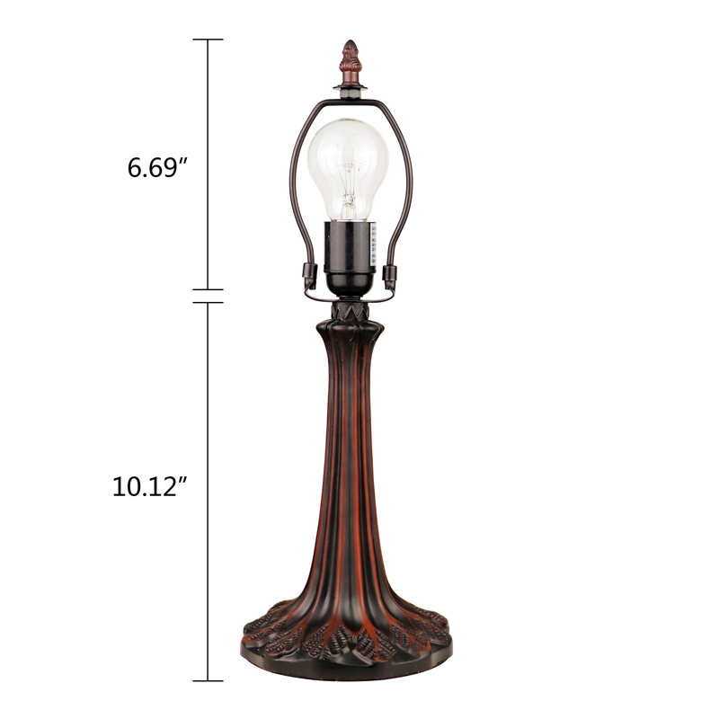 Chloe Lighting Dragonfly 1-Light Glass Table Lamp in Multi-Color
