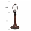 Chloe Lighting Dragonfly 1-Light Glass Table Lamp in Multi-Color