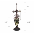 Chloe Lighting Victorian 3-Light Glass & Metal Table Lamp in Yellow