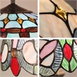 Chloe Lighting Victorian 2-Light Glass & Metal Floor Lamp in Multi-Color