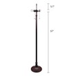 Chloe Lighting Dragonfly 3-Light Glass & Metal Floor Lamp in Multi-Color