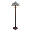 Chloe Lighting Dragonfly 3-Light Glass & Metal Floor Lamp in Multi-Color