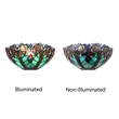 Chloe Lighting Liaison Victorian 1-Light Glass Wall Sconce in Multi-Color/Green