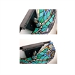 Chloe Lighting Liaison Victorian 1-Light Glass Wall Sconce in Multi-Color/Green