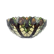 Chloe Lighting Liaison Victorian 1-Light Glass Wall Sconce in Multi-Color/Yellow