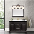 Chloe Lighting Oxa Transitional 4-Light Glass Vanity Bath Light - Brushed Nickel