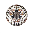 Chloe Lighting Claire Victorian 2-Light Glass/Metal Table Lamp in Multi-Color