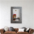 Chloe Lighting Reflection Contemporary Rectangle Glass Wall Mirror in Silver