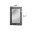 Chloe Lighting Reflection Contemporary Rectangle Glass Wall Mirror in Silver