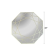 Chloe Lighting Reflection Contemporary Octagon Glass Wall Mirror in Gold