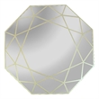 Chloe Lighting Reflection Contemporary Octagon Glass Wall Mirror in Gold