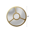 Chloe Lighting Reflection Contemporary Round Glass Wall Mirror in Gold
