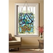 Chloe Lighting Pavoa Animal Glass Verical Hanging Window Panel in Multi-Color
