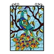 Chloe Lighting Pavoa Animal Glass Verical Hanging Window Panel in Multi-Color