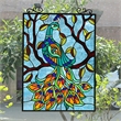 Chloe Lighting Pavoa Animal Glass Verical Hanging Window Panel in Multi-Color