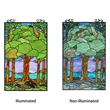Chloe Lighting Summer Glass Verical Hanging Window Panel in Multi-Color