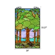 Chloe Lighting Summer Glass Verical Hanging Window Panel in Multi-Color