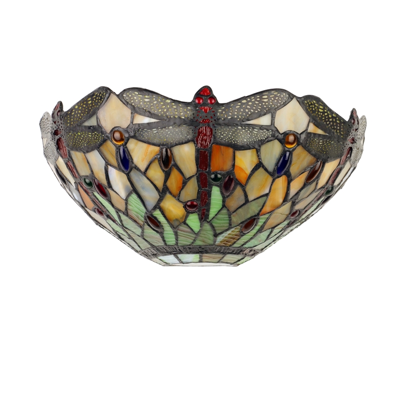 Chloe Lighting Anisoptera Purity 1-Light Glass Wall Sconce in Multi-Color
