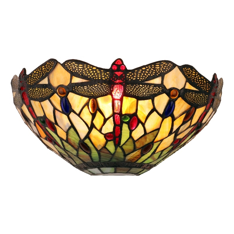 Chloe Lighting Anisoptera Purity 1-Light Glass Wall Sconce in Multi-Color
