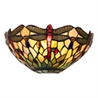 Chloe Lighting Anisoptera Purity 1-Light Glass Wall Sconce in Multi-Color