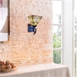 Chloe Lighting Kinsey Mission 1-Light Glass Wall Sconce in Multi-Color