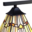 Chloe Lighting Kinsey Mission 5-Light Glass Large Chandelier in Multi-Color