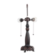 Chloe Lighting Empress Dragonfly 2-Light Glass Table Lamp in Multi-Color