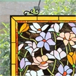 Chloe Lighting Autumn Floral Square Glass Window Panel in Multi-Color